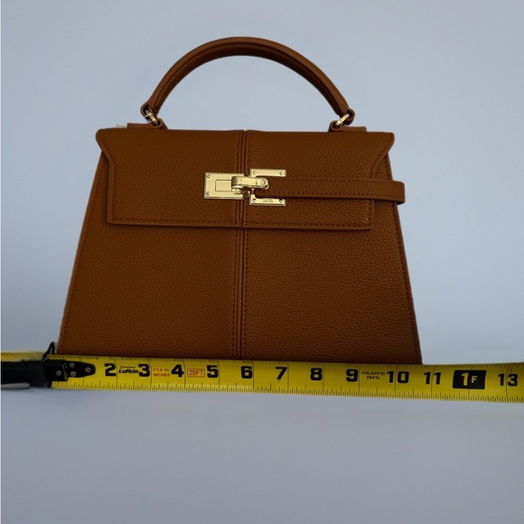 JW PEI Brown Satchel with Gold Accents NWT - Picture 2 of 12